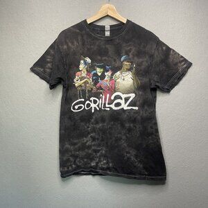 Gorillaz Band T-Shirt Tie Dye Graphic Print Short Sleeve Men's M